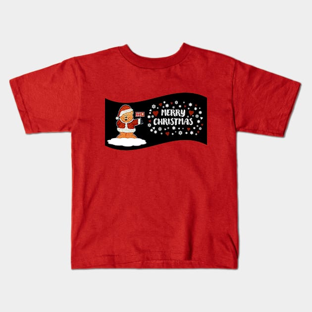 Merry Christmas - Free Hugs Kids T-Shirt by MaryLinH